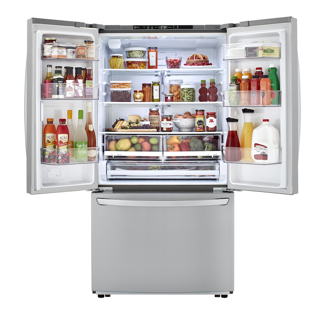 677- Réfrigérateur Frigo Noir AMANA 30” Fridge Refrigerator