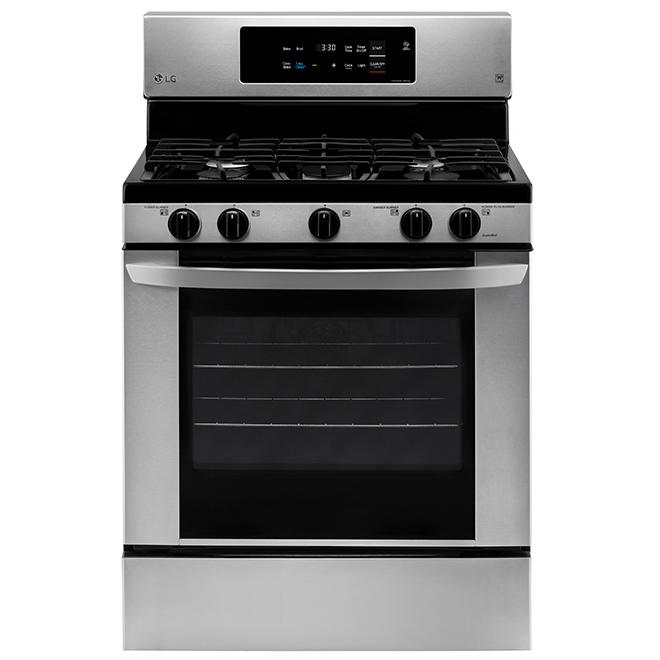 Lg Free Standing Gas Range 30 5 4 Cu Ft Ss Lrg3060st