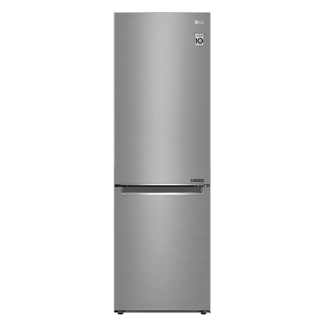 Réfrigérateur à congélateur en bas LG, éclairage intérieur DEL, 24 po, 11,9 pi³, argent platine