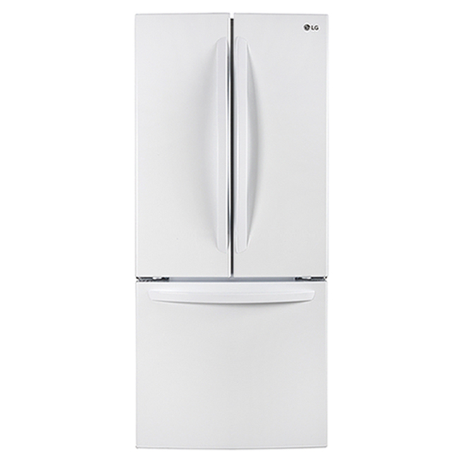 Réfrigérateur à portes françaises Samsung 30 po Wi-Fi distributeur d'eau 22  pi³ acier inoxydable noir RF22A4221SG/AA