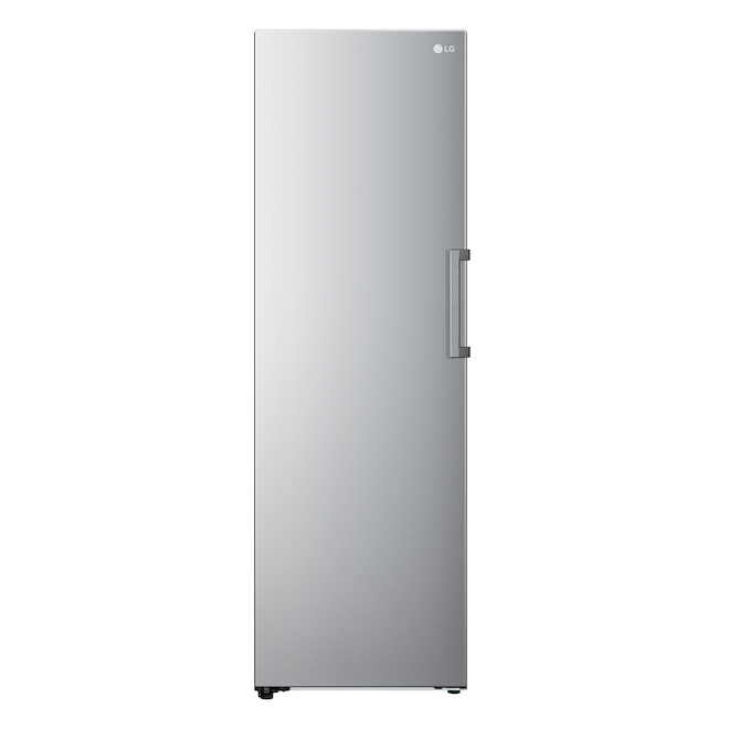 LG 24-in 11.4-cu ft Platinum Silver Energy Star Certified Upright Freezer