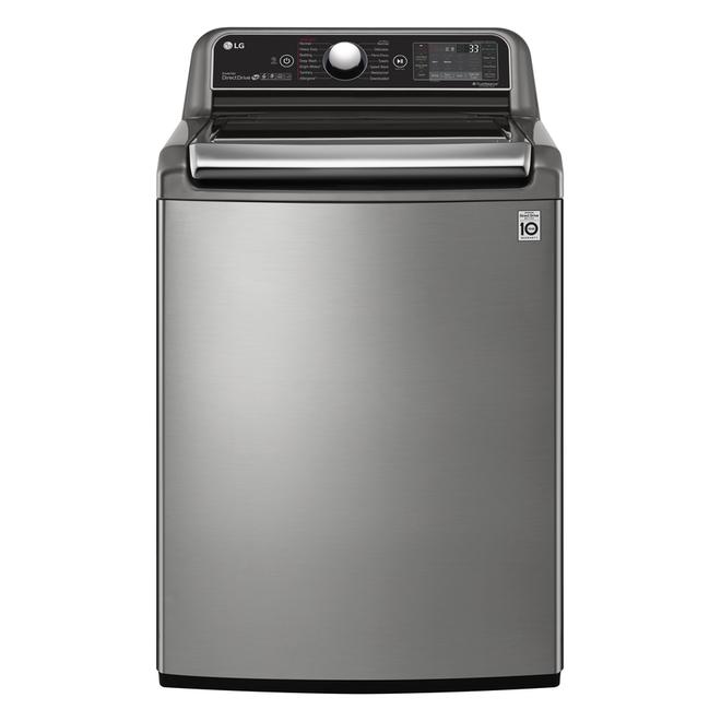 LG 5.8-cu ft TurboWash 3D Graphite Steel Energy Star Qualified Top Load Washer