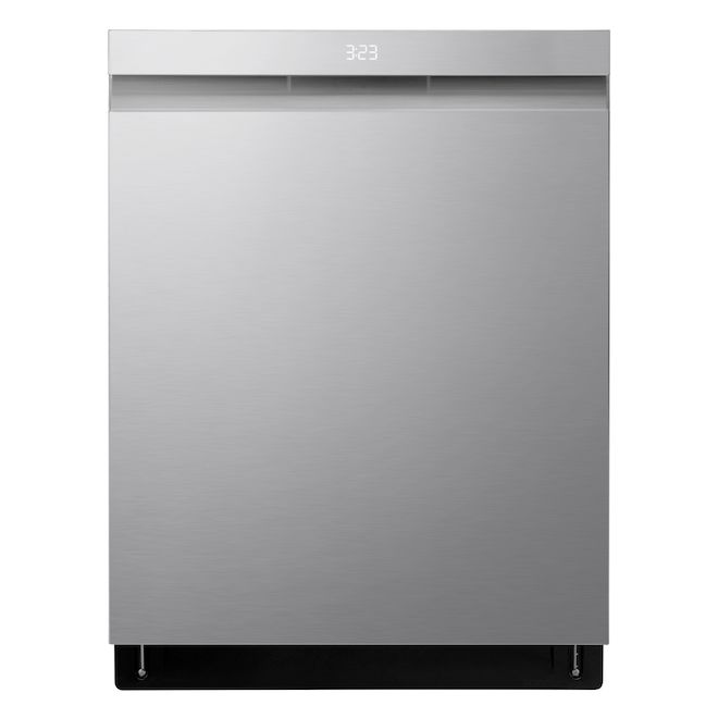 LG 24-in Top Control Dishwasher - 44 dBA - QuadWash Pro - Dynamic Dry - Stainless Steel