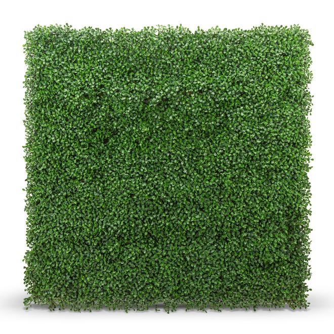 Artificial Boxwood Panel - 40'' x 40'' - 11.2 sq. ft. - Green