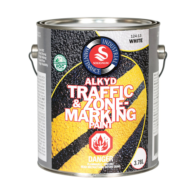 Solignum Traffic and Zone Marking Paint - 3.78 L -  White