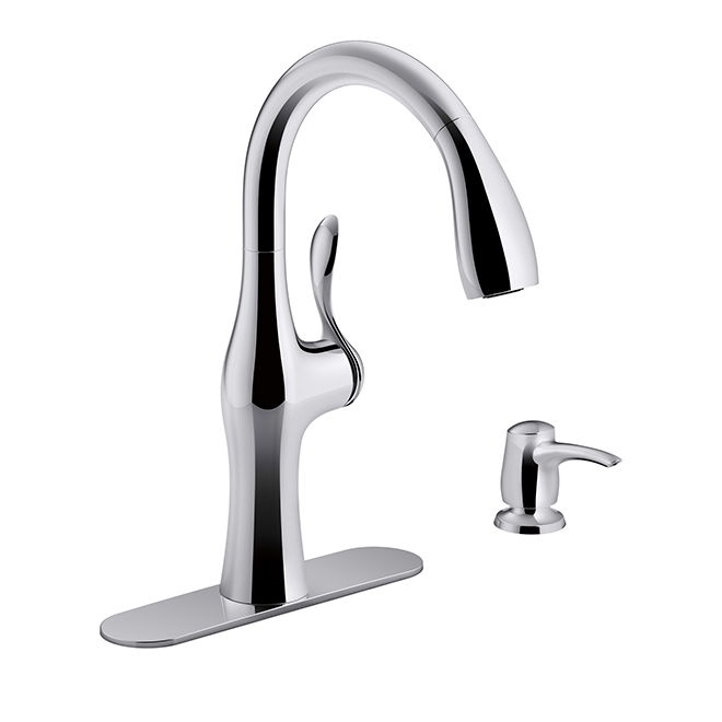 Alma Pull Out Kitchen Faucet 1 Handle Chrome