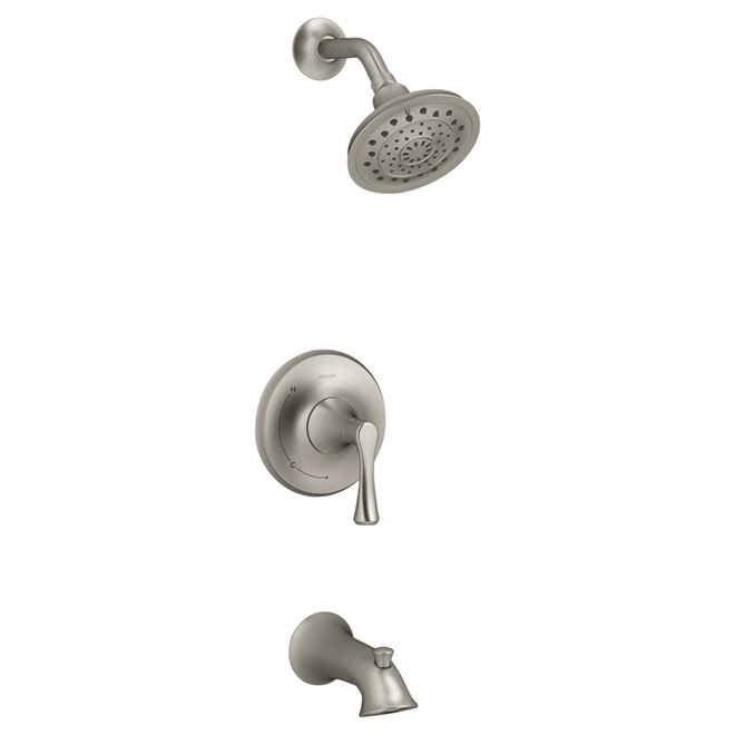 Kohler Lilyfield Tub And Shower Set 1 Handle Brushed Nickel Lilyfield Tub And Shower Set 1 Handle Brushed Nickel