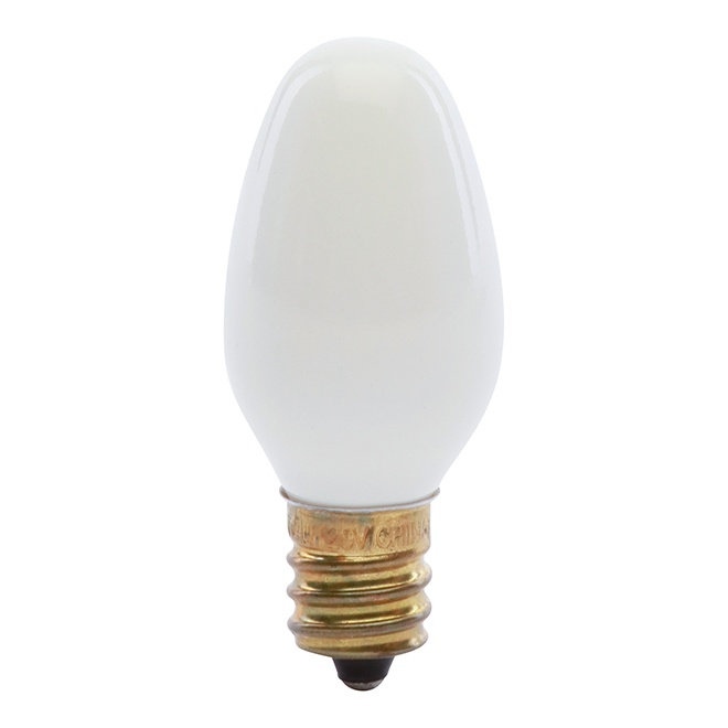 Ampoule incandescente pour veilleuse Feit Electric, blanche, C7-E12, 4 W,  paquet de 4