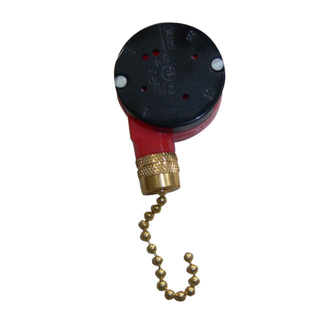 Harbor Breeze Brass Adjustable Switch and Pull Chain Lamp Control