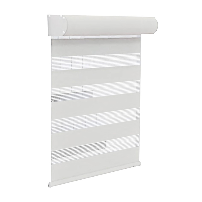 Allen + Roth Cordless Day-Night Roller Shade 27-in x 72-in White