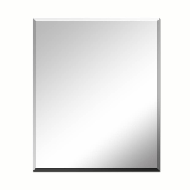 Frameless Beveled Edge Rectangle Wall Mirror 20 X 24 Réno Dépôt Frameless Beveled Edge Rectangle Wall Mirror 20 X 24