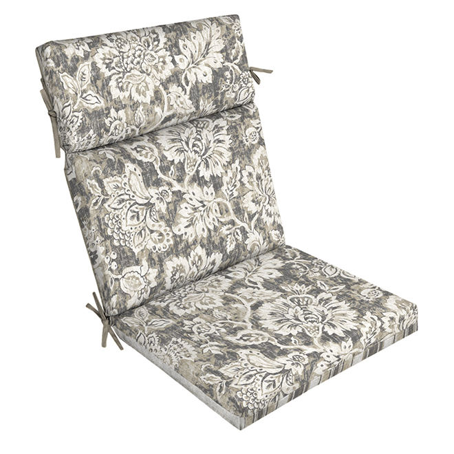 Style Selections Reversible High Back Chair Cushion Floral
