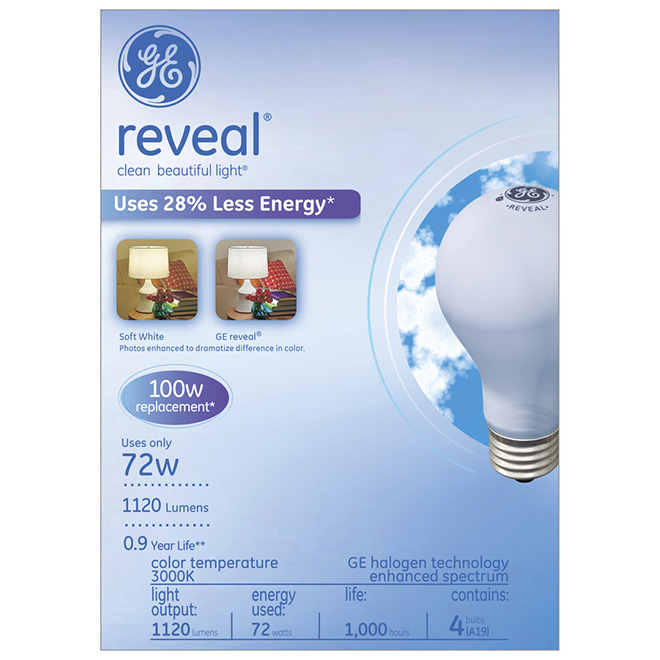 Bulb Reveal A19 E26 - Dimmable - PK4 10090 | Réno-Dépôt