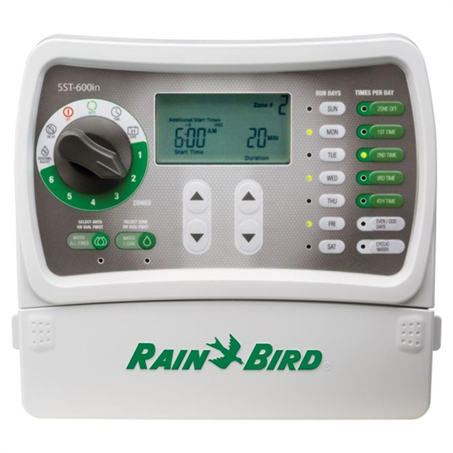 Rain Bird Simple-to-Set Irrigation Timer - 6 Zones