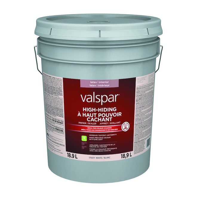 Valspar High Hiding Latex Primer 18,9 l Flat White RénoDépôt