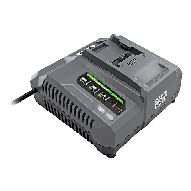 Chargeur pour batterie Flex 24 V de 280 W, indicateurs de charge, gris