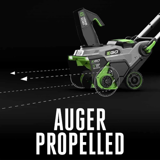 EGO POWER Snow Blower With Steel Auger Peak Power