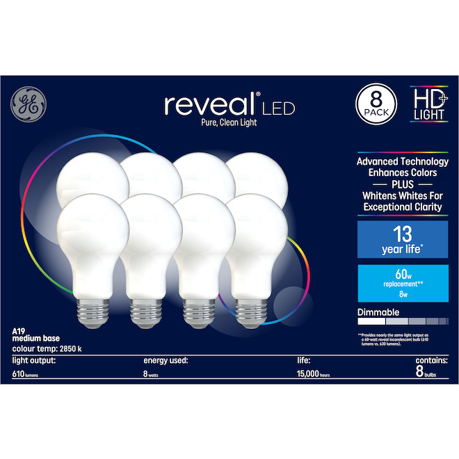 ge reveal led color temperature