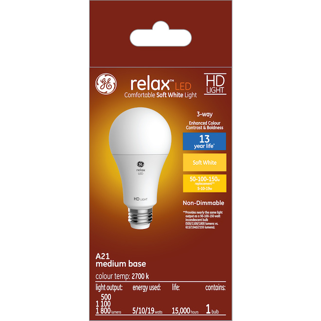 Ge Lighting Soft White 3 Way 50 100, Can You Use A Regular Led Bulb In 3 Way Lamp