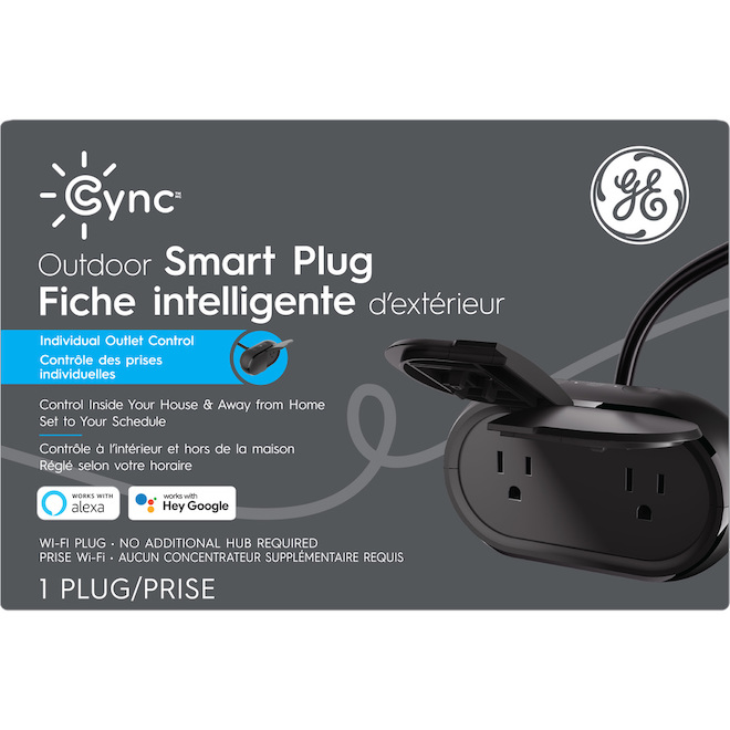 GE Cync Smart On/Off Indoor Plug, Works with Alexa and Google