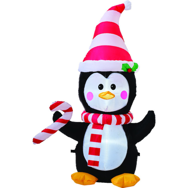 GOOSH Décoration de Noël gonflable bonhomme de neige gonflable avec  pingouins 5,6 pi - Wayfair Canada
