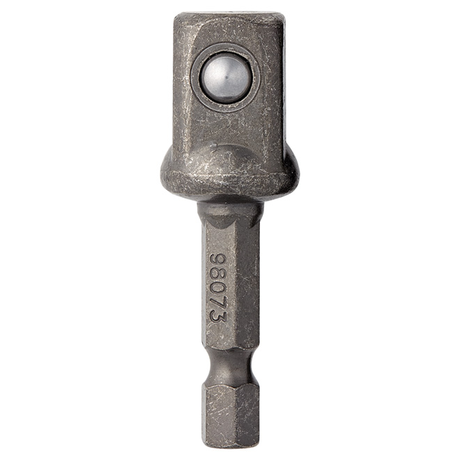 Support adaptateur pour clé à chocs en acier Bosch, 1/4 x 1/4 po, tige  hexagonale
