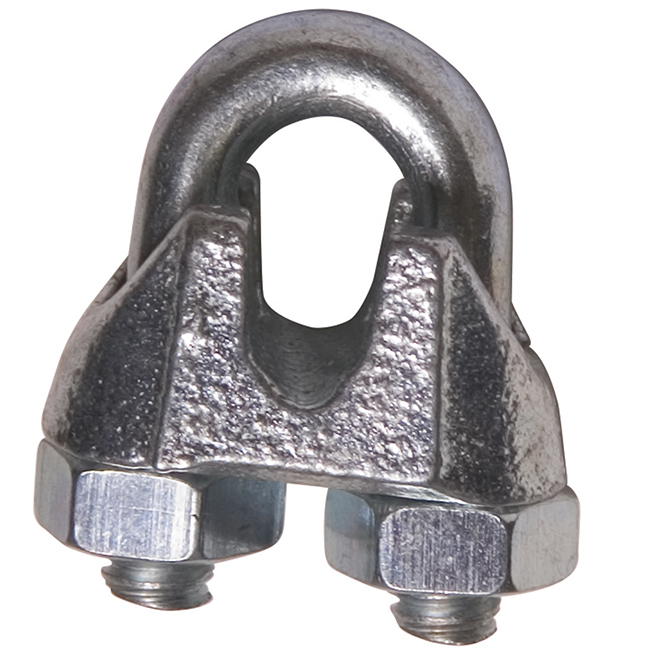 Ben-mor Malleable Wire Rope Clip - 3/8 - Zinc Plated 70006