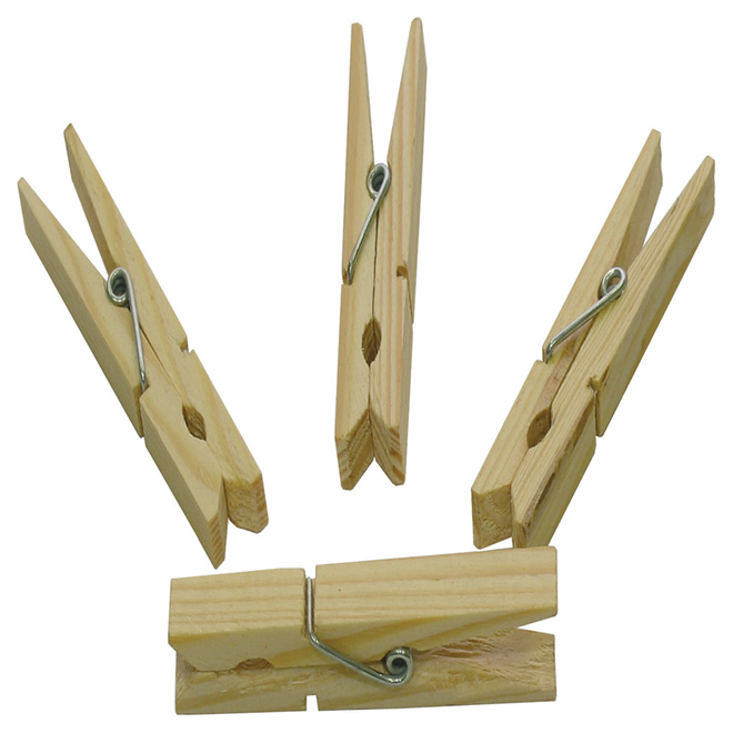 BAZIC Clothes Pin Mini 1, Natural Wood Clothespins (50/Pack), 1-Pack 