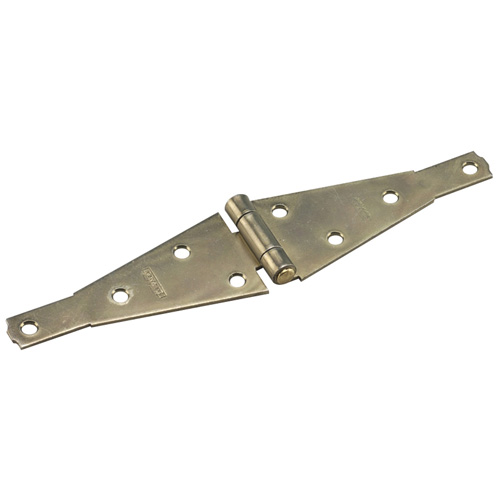 Onward Heavy Duty Strap Hinge - Steel - Zinc-Plated - Fixed Pin - 6-in L