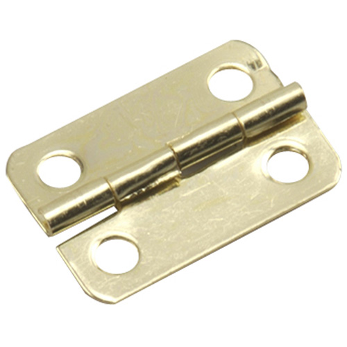 Onward Decorative Narrow Hinges 3/4in x 1in Bright Brass 2Pack 591SBR RénoDépôt