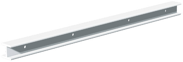 Vanguard Shelf Joiner Support - White - Plastic - 15 3/4-in L x 5/8-in T