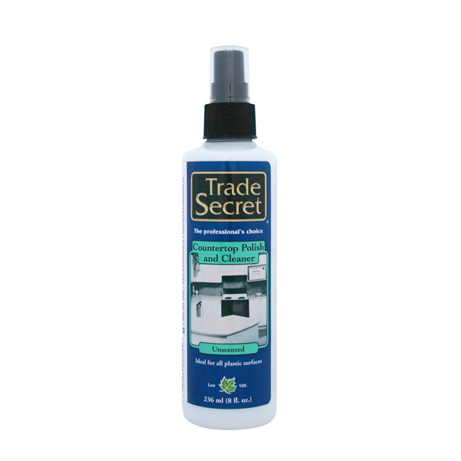 Trade Secret Melamine Countertop Polish Cleaner - Plastic Surfaces - Non-yellowing - 236-ml