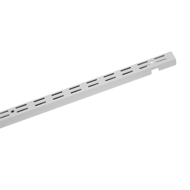 ClosetMaid ShelfTrack Standard - Vertical - 84-in H x 1-in W x 5/8-in D - White - Steel