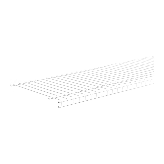 ClosetMaid SuperSlide Ventilated Wire Shelf - Vinyl Coated Steel - White - 1-in H x 48-in W x 12-in D