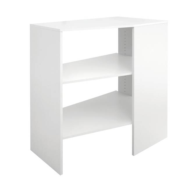 ClosetMaid SuiteSymphony Stackable Corner Organizer White 3 Shelves