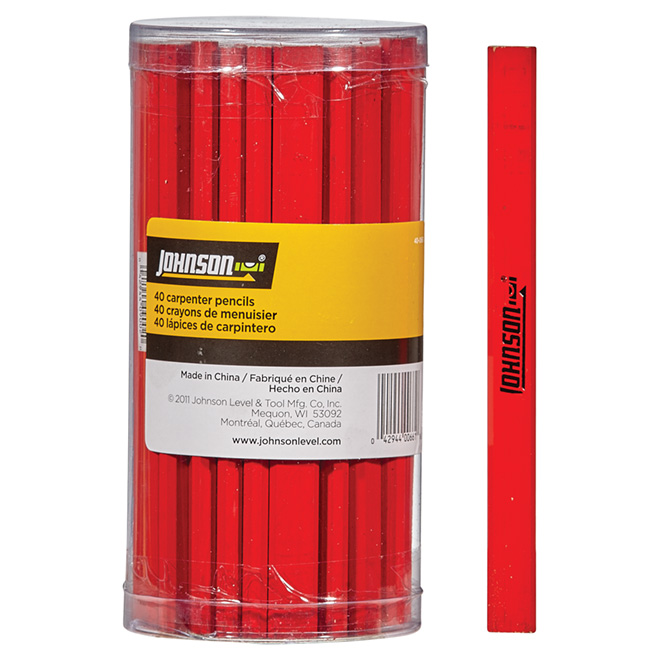 Crayons de Menuisier à Plomb Bleu et Rouge, pour Bricolage, Uners