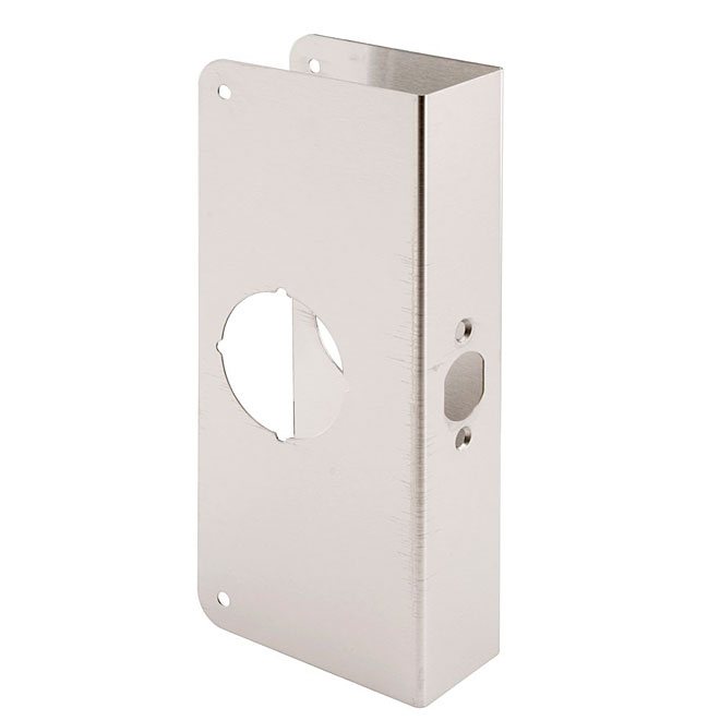 Prime-Line Reinforcement Door Plates - Stainless Steel - Brass - 10 7/8-in L x 5 1/2-in W
