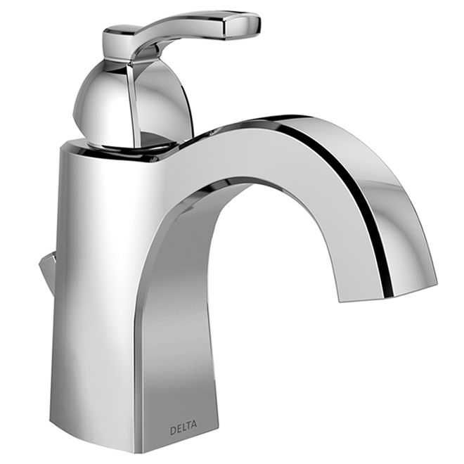 Delta Flynn Single Handle Centerset Bathroom Faucet - Metal 4-in Chrome