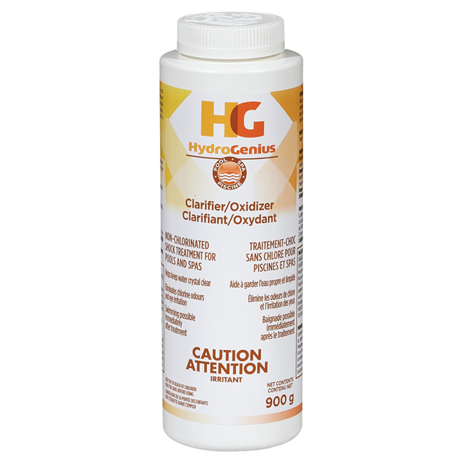 HYDROGENIUS NonChlorine Shock Treatment Clarifier/Oxidizer 900 g