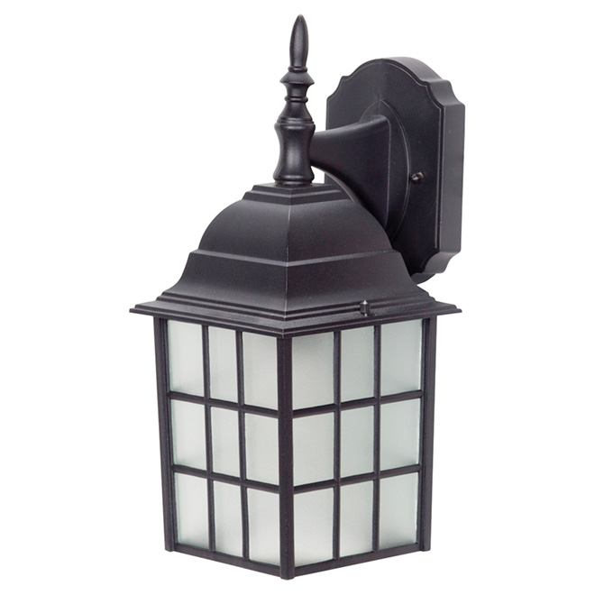 Global Merton Electric Outdoor Lantern Black 100W 13.75-in