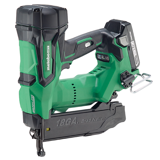 Metabo HPT 18-Gauge Cordless Straight Brad Nail with Battery and Charger - Brushless Motor - LED Light