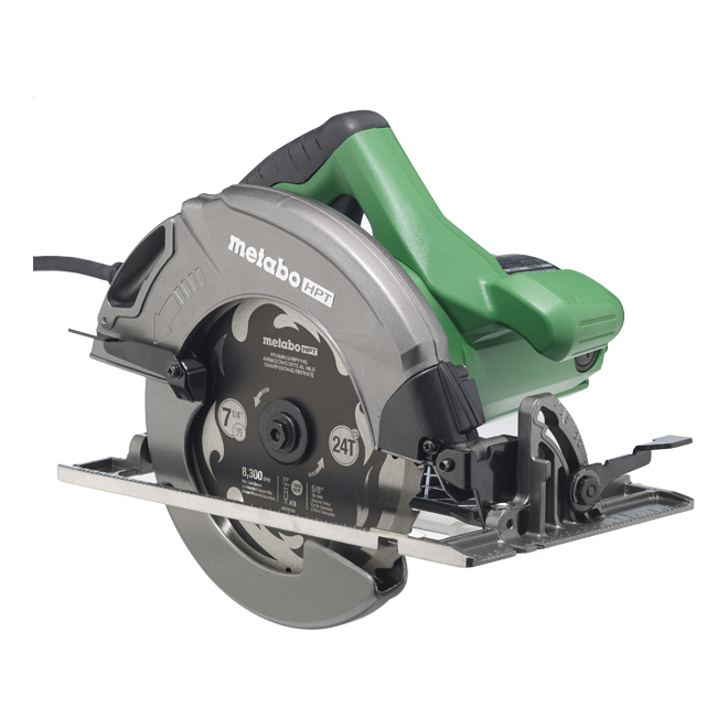 Metabo HPT 7 1/4-in Corded Circular Saw with Aluminum - 15-Amp Motor - 6000 RPM - 2 7/16-in Cutting Capacity