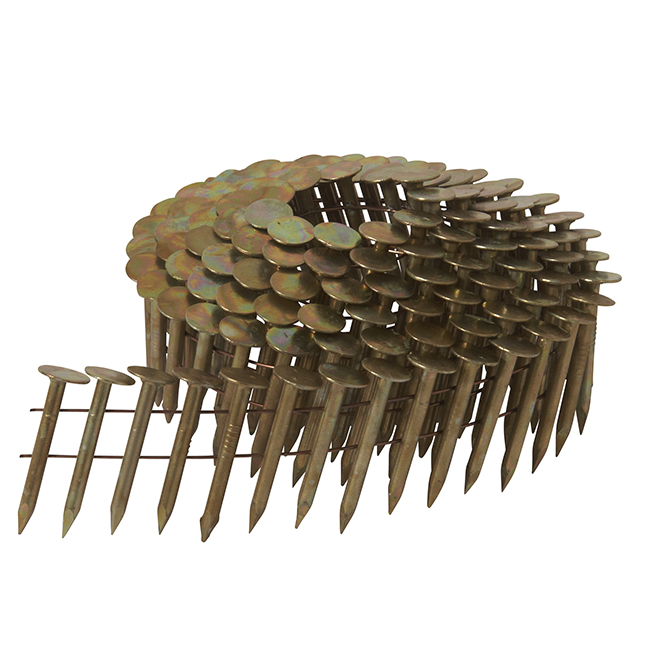 Metabo HTP Galvanized Roofing Nails Set - Smooth Shank - 7200 Per Pack - 1 1/4-in L x 120-in L Coil