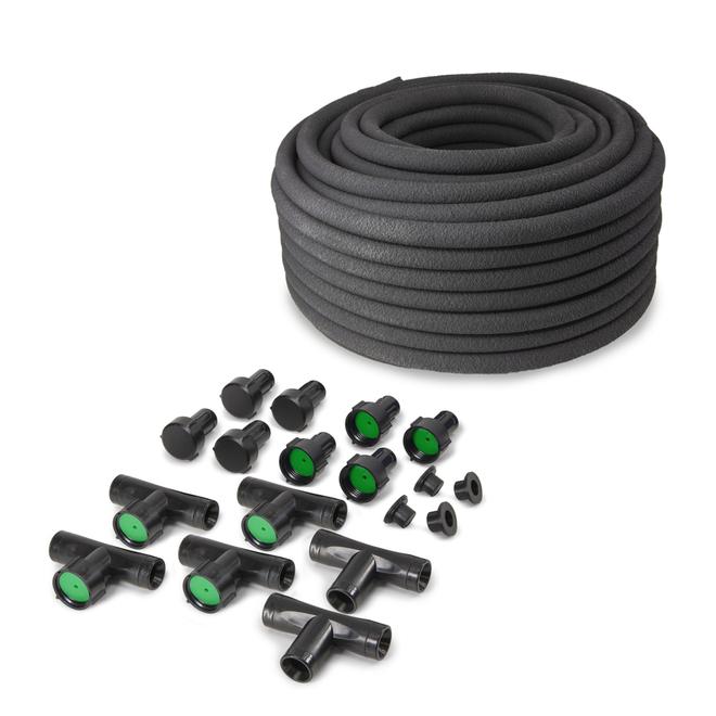 Orbit 100-ft x 3/8-in Black Rubber Coiled Watering System