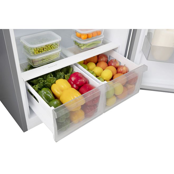 Hisense 18-Ft³ 30-In Standard-Depth Top-Freezer Refrigerator Stainless ...