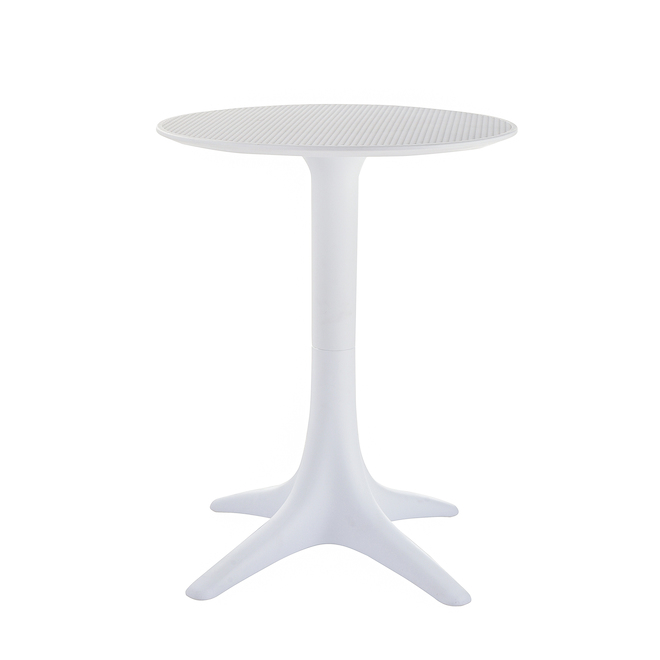 Terrazza White 23.62-in x 29.53-in Bistro Table