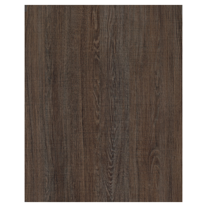 rustique Noyer foncé Grain de bois contacter papier autocollant en vinyle Shelf Liner pour armoires de cuisine Plan de travail Table Bureau meubles Décor marron 
