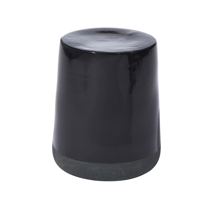 Barrel Garden Stool Ceramic Black Sand Réno Dépôt Barrel Garden Stool Ceramic Black Sand