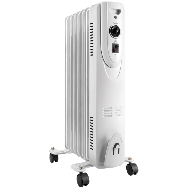 Nouveau Réglable électrique 1500 W 7 Fin froid Radiateur à Bain d'Huile Thermostat Heater 