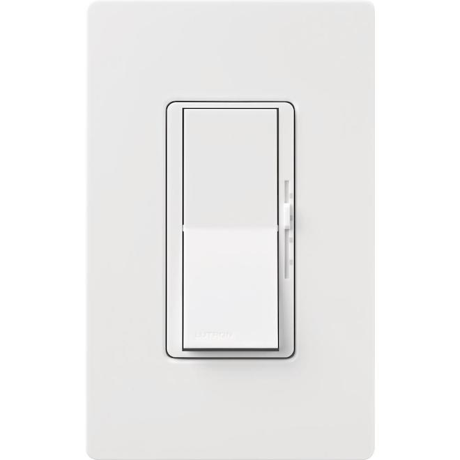 Lutron Diva 0-Switch 1.5-amp Single pole White Indoor (control) Light switch